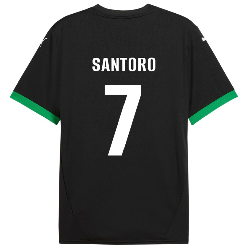 Danxen Mænd Erika Santoro #7 Sort Mørkegrøn Hjemmebane Spillertrøjer 2024/25 Trøje T-Shirt