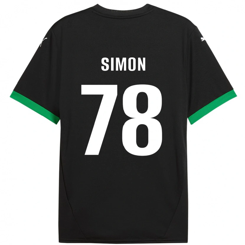 Danxen Mænd Bénédicte Simon #78 Sort Mørkegrøn Hjemmebane Spillertrøjer 2024/25 Trøje T-Shirt