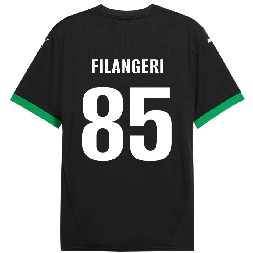 Danxen Mænd Maria Luisa Filangeri #85 Sort Mørkegrøn Hjemmebane Spillertrøjer 2024/25 Trøje T-Shirt