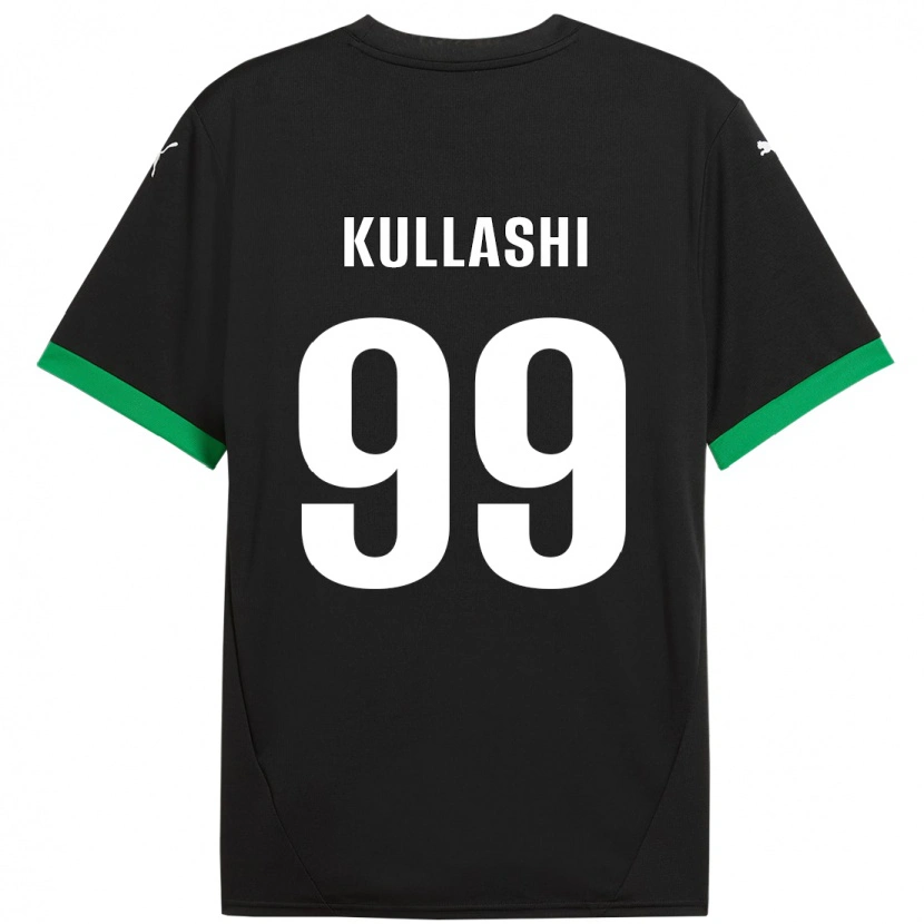 Danxen Mænd Loreta Kullashi #99 Sort Mørkegrøn Hjemmebane Spillertrøjer 2024/25 Trøje T-Shirt
