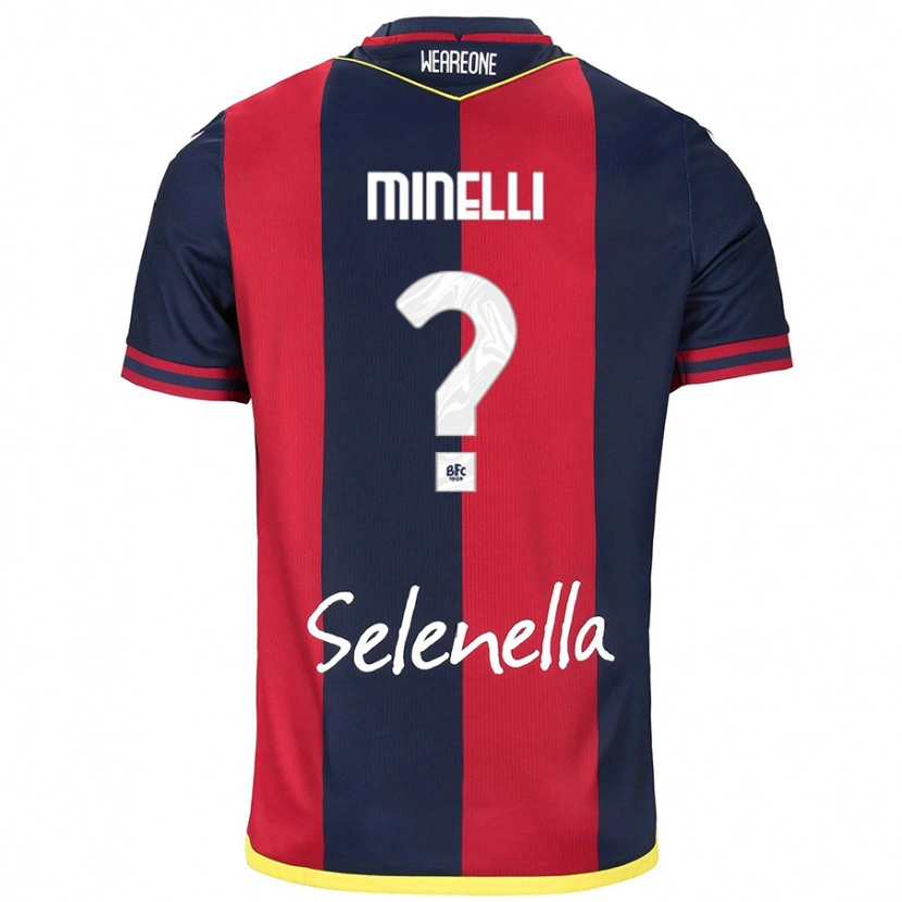 Danxen Mænd Leo Minelli #0 Rød Kongeblå Hjemmebane Spillertrøjer 2024/25 Trøje T-Shirt