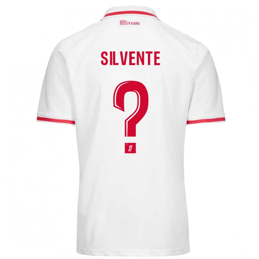 Danxen Mænd Joris Silvente #0 Hvid Rød Hjemmebane Spillertrøjer 2024/25 Trøje T-Shirt