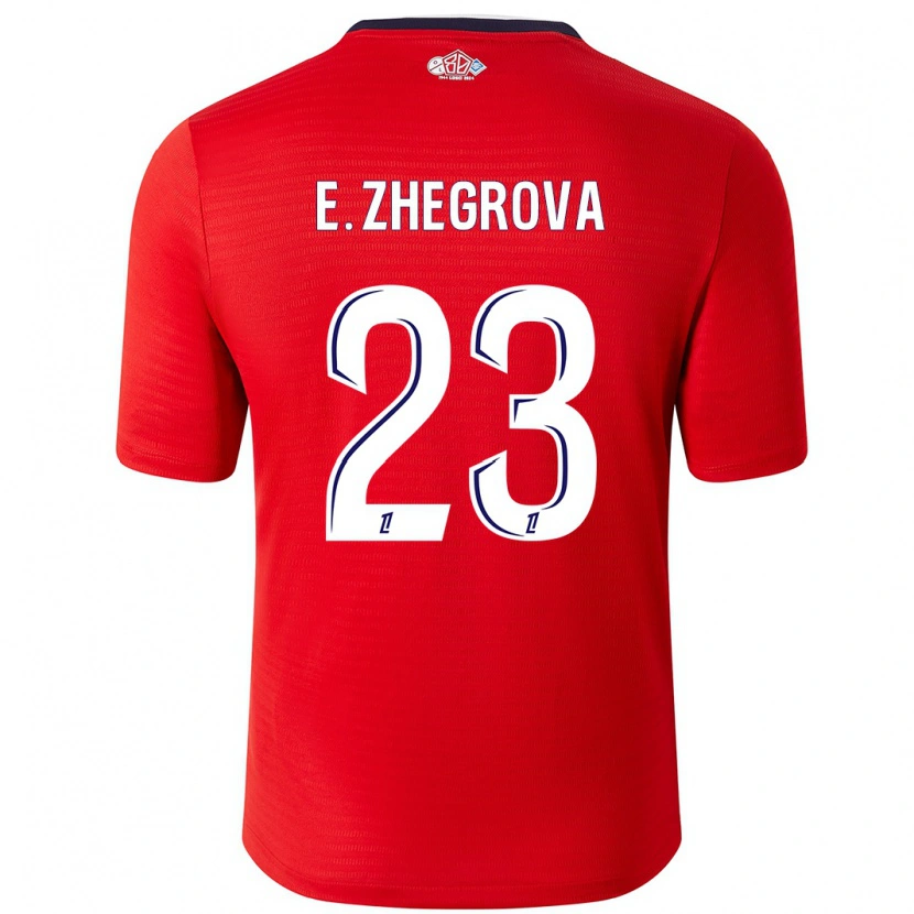 Danxen Mænd Edon Zhegrova #23 Rød Hvid Hjemmebane Spillertrøjer 2024/25 Trøje T-Shirt