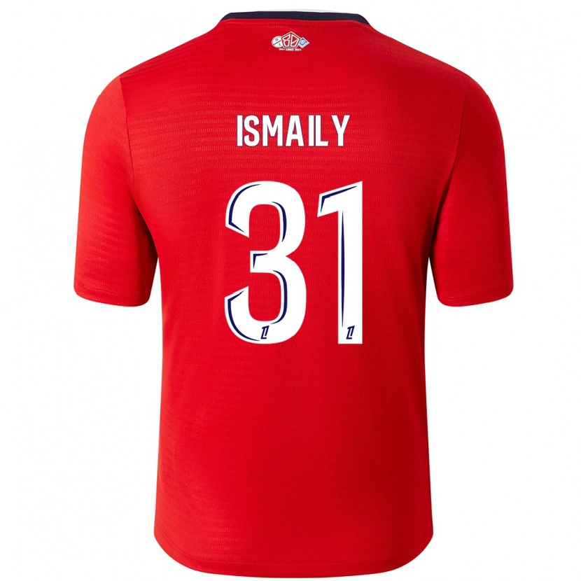 Danxen Mænd Ismaily #31 Rød Hvid Hjemmebane Spillertrøjer 2024/25 Trøje T-Shirt