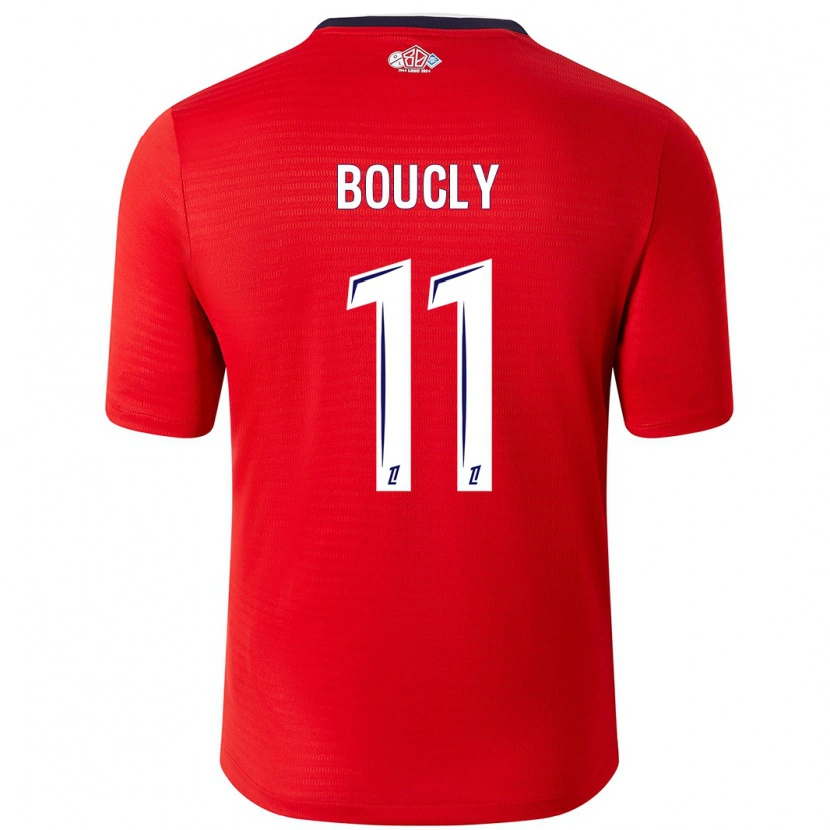 Danxen Mænd Maïté Boucly #11 Rød Hvid Hjemmebane Spillertrøjer 2024/25 Trøje T-Shirt