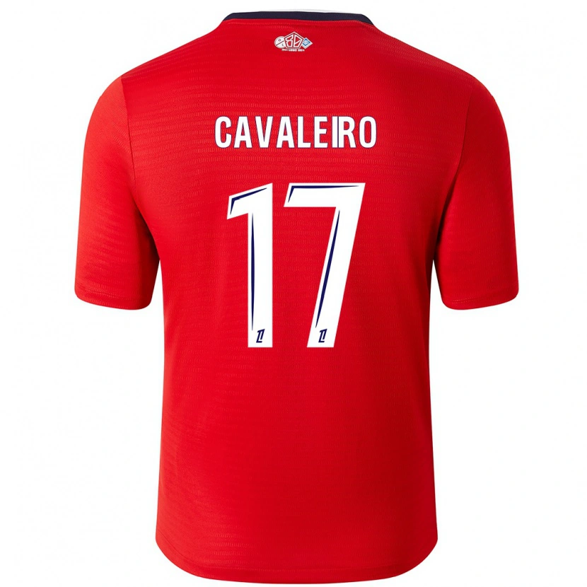 Danxen Mænd Ivan Cavaleiro #17 Rød Hvid Hjemmebane Spillertrøjer 2024/25 Trøje T-Shirt