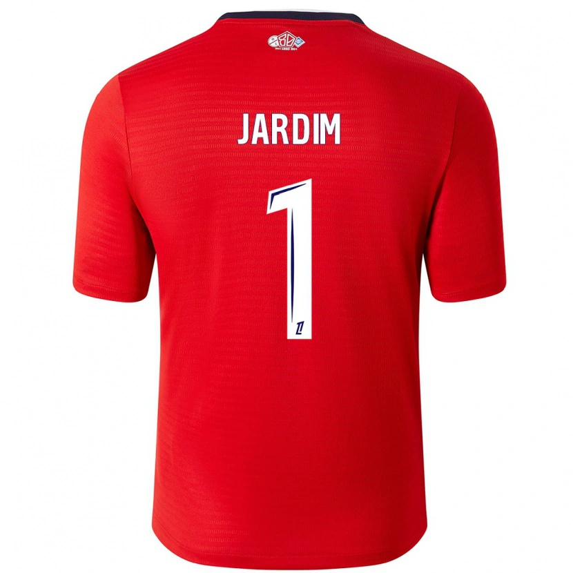 Danxen Mænd Leo Jardim #1 Rød Hvid Hjemmebane Spillertrøjer 2024/25 Trøje T-Shirt