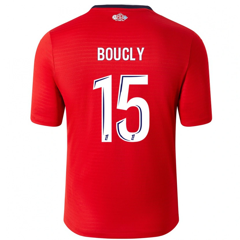 Danxen Mænd Maite Boucly #15 Rød Hvid Hjemmebane Spillertrøjer 2024/25 Trøje T-Shirt