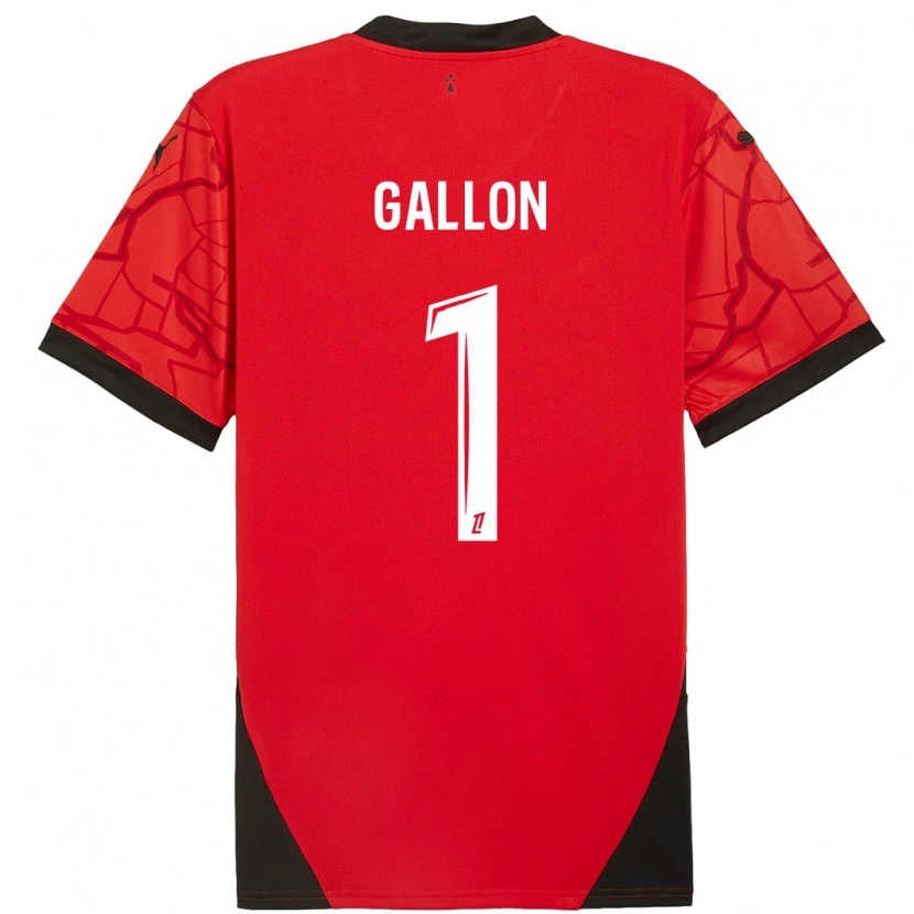 Danxen Mænd Gauthier Gallon #1 Rød Sort Hjemmebane Spillertrøjer 2024/25 Trøje T-Shirt