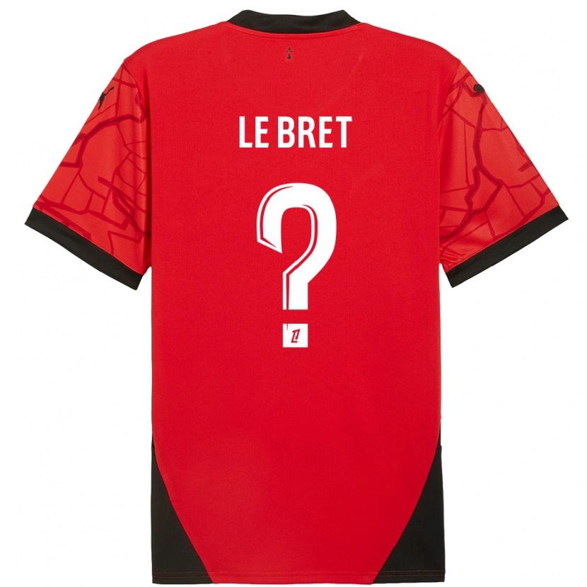 Danxen Mænd Noah Le Bret #0 Rød Sort Hjemmebane Spillertrøjer 2024/25 Trøje T-Shirt