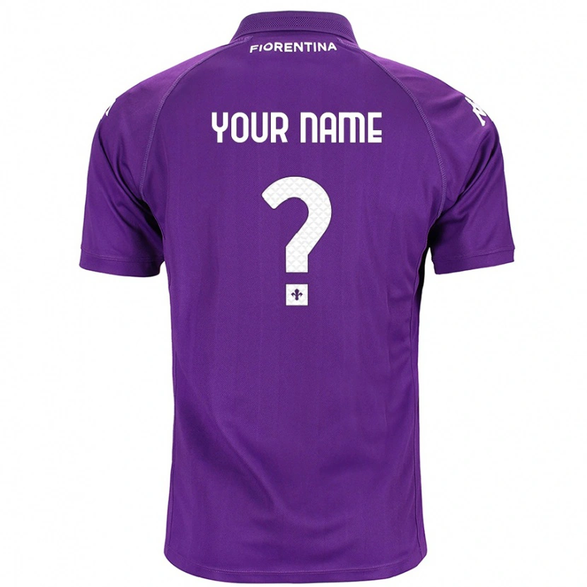 Danxen Mænd Dit Navn #0 Lilla Hjemmebane Spillertrøjer 2024/25 Trøje T-Shirt