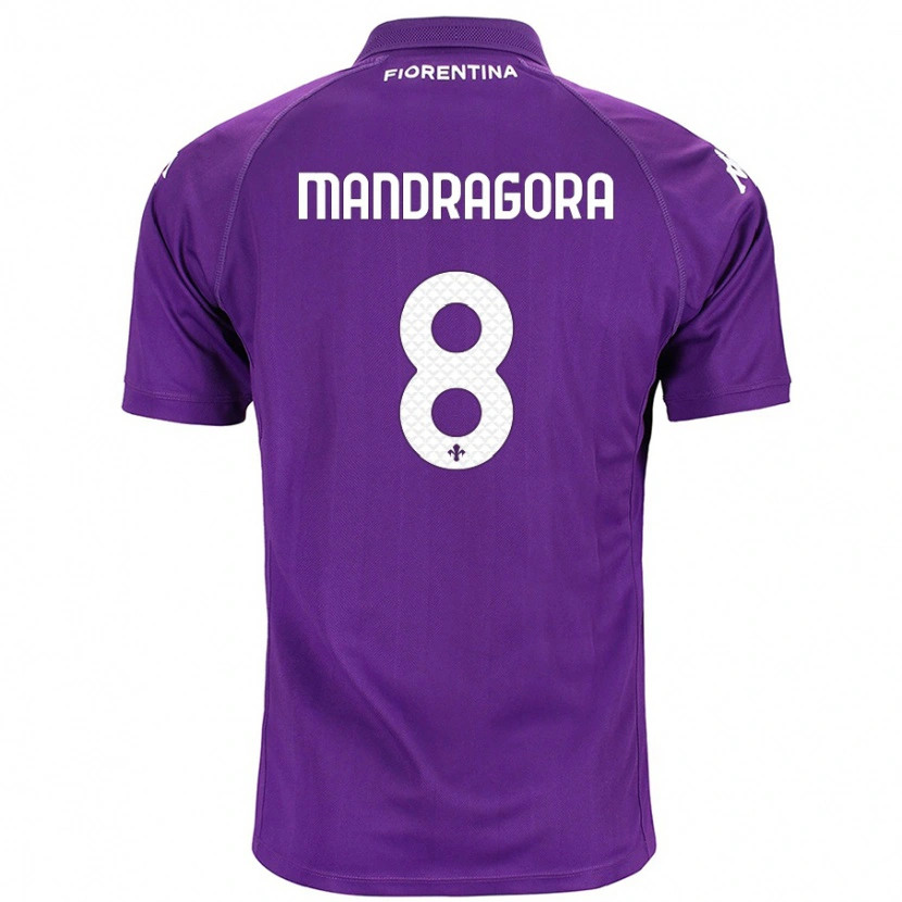 Danxen Mænd Rolando Mandragora #8 Lilla Hjemmebane Spillertrøjer 2024/25 Trøje T-Shirt