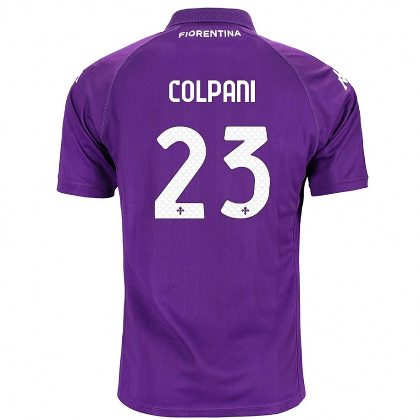 Danxen Mænd Andrea Colpani #23 Lilla Hjemmebane Spillertrøjer 2024/25 Trøje T-Shirt