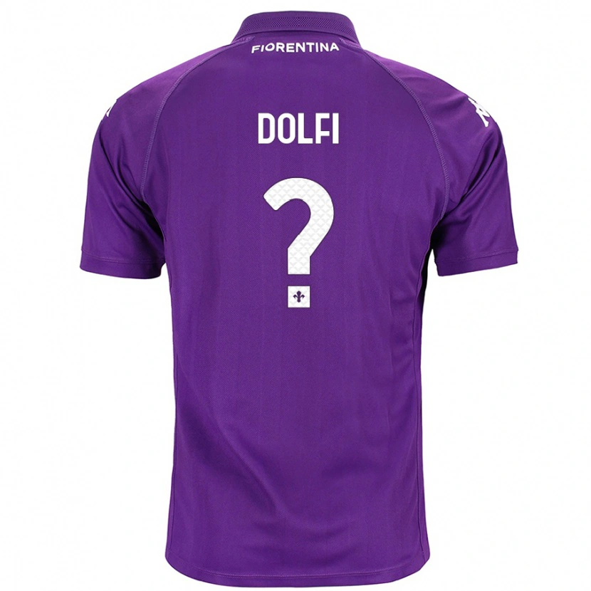 Danxen Mænd Brando Dolfi #0 Lilla Hjemmebane Spillertrøjer 2024/25 Trøje T-Shirt