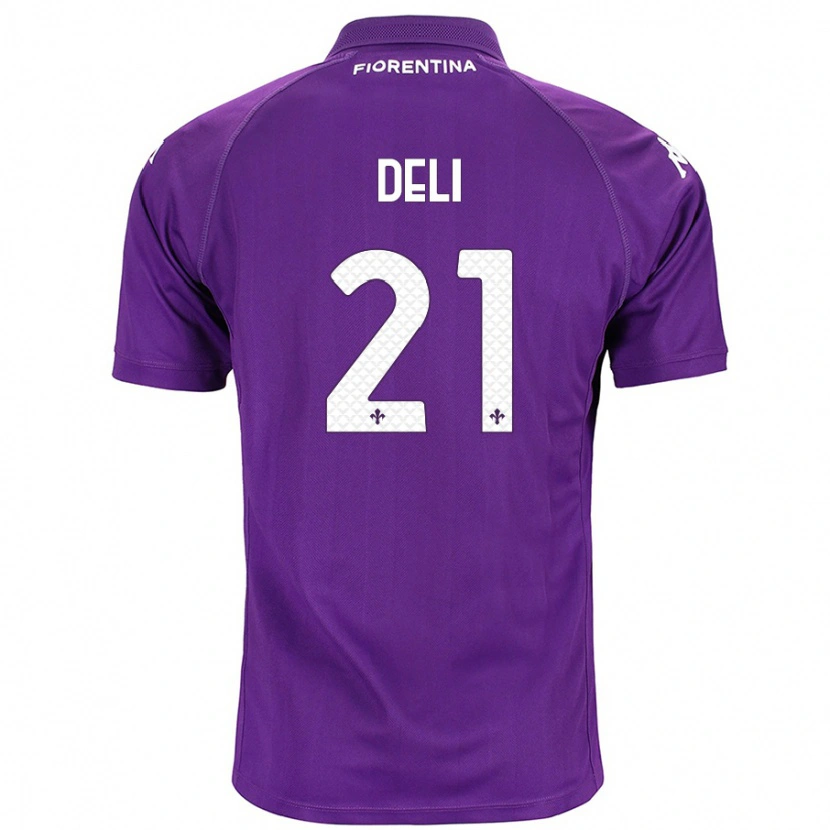 Danxen Mænd Lapo Deli #21 Lilla Hjemmebane Spillertrøjer 2024/25 Trøje T-Shirt
