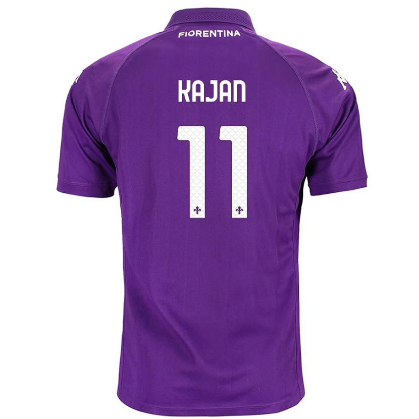 Danxen Mænd Zsanett Kaján #11 Lilla Hjemmebane Spillertrøjer 2024/25 Trøje T-Shirt