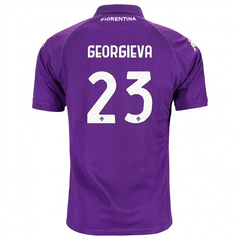 Danxen Mænd Marina Georgieva #23 Lilla Hjemmebane Spillertrøjer 2024/25 Trøje T-Shirt