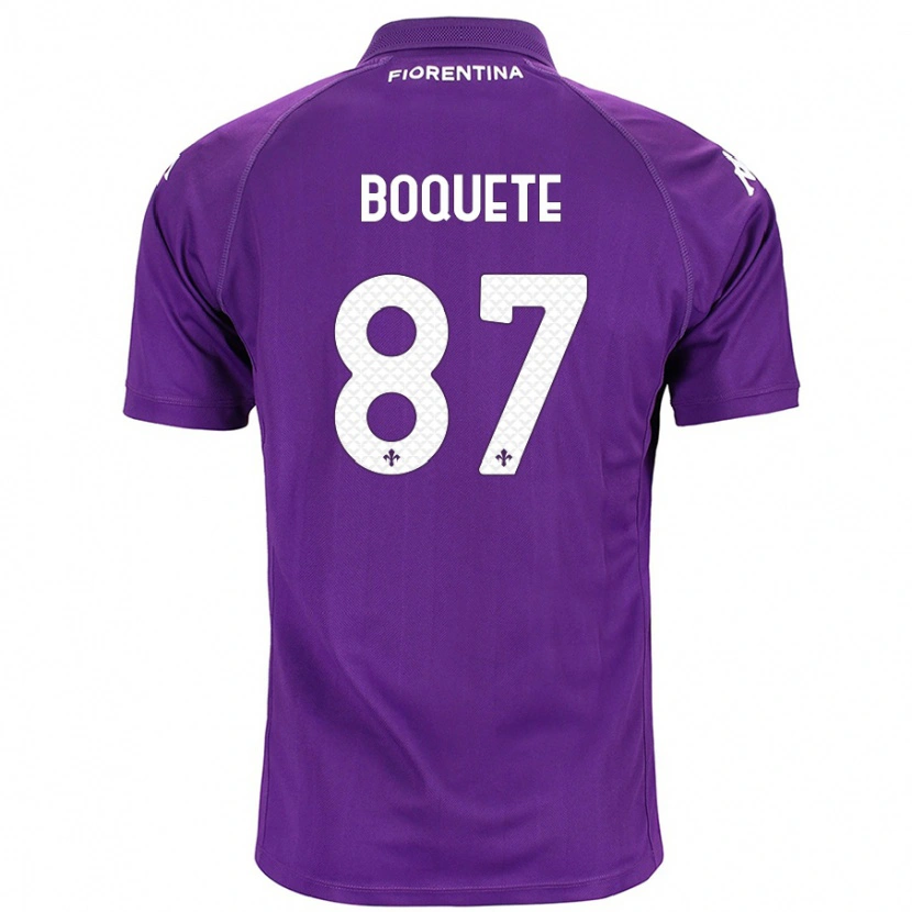 Danxen Mænd Verónica Boquete #87 Lilla Hjemmebane Spillertrøjer 2024/25 Trøje T-Shirt