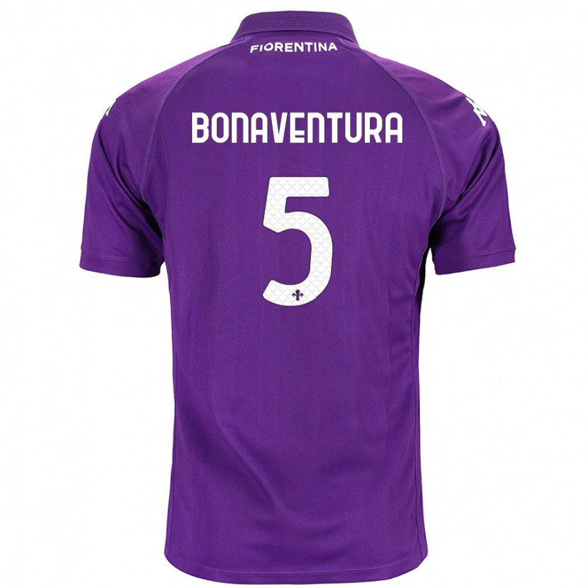 Danxen Mænd Giacomo Bonaventura #5 Lilla Hjemmebane Spillertrøjer 2024/25 Trøje T-Shirt