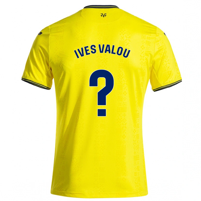 Danxen Mænd Jean Ives Valou #0 Gul Sort Hjemmebane Spillertrøjer 2024/25 Trøje T-Shirt