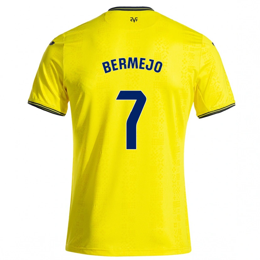 Danxen Mænd Celso Bermejo #7 Gul Sort Hjemmebane Spillertrøjer 2024/25 Trøje T-Shirt
