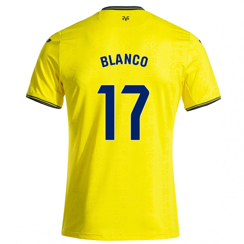 Danxen Mænd Fabio Blanco #17 Gul Sort Hjemmebane Spillertrøjer 2024/25 Trøje T-Shirt