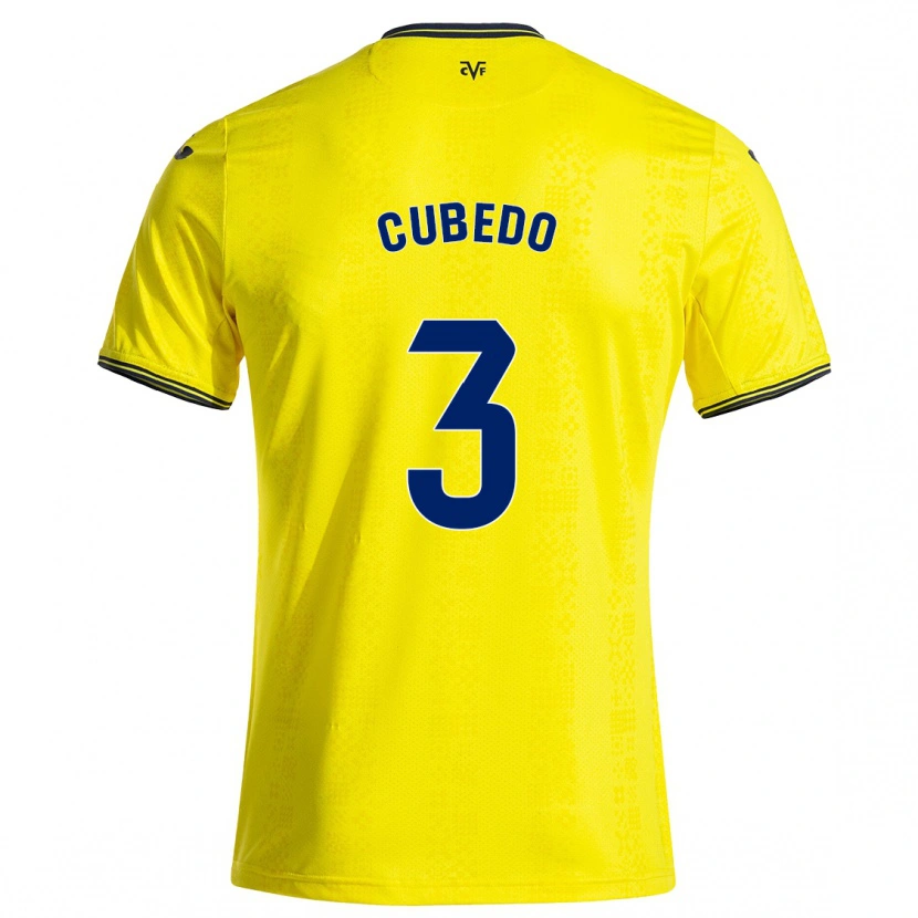 Danxen Mænd Cristina Cubedo #3 Gul Sort Hjemmebane Spillertrøjer 2024/25 Trøje T-Shirt
