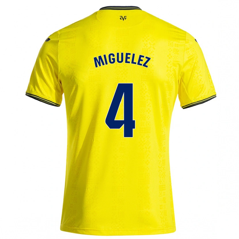 Danxen Mænd Irene Miguélez #4 Gul Sort Hjemmebane Spillertrøjer 2024/25 Trøje T-Shirt