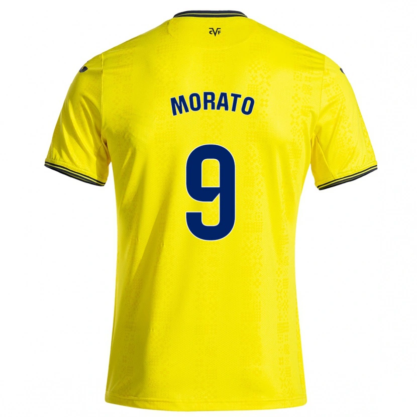 Danxen Mænd Teresa Morató #9 Gul Sort Hjemmebane Spillertrøjer 2024/25 Trøje T-Shirt