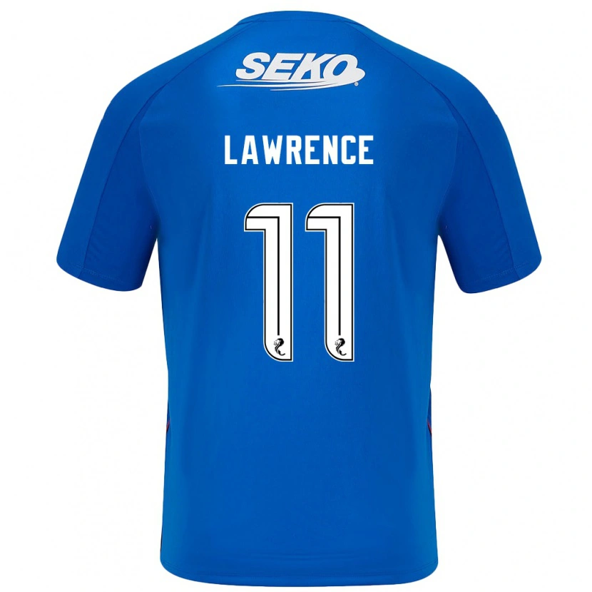Danxen Mænd Tom Lawrence #11 Mørkeblå Hjemmebane Spillertrøjer 2024/25 Trøje T-Shirt