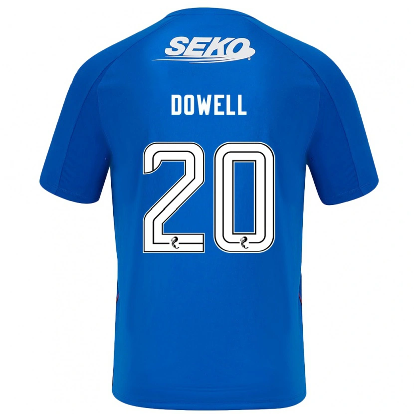 Danxen Mænd Kieran Dowell #20 Mørkeblå Hjemmebane Spillertrøjer 2024/25 Trøje T-Shirt
