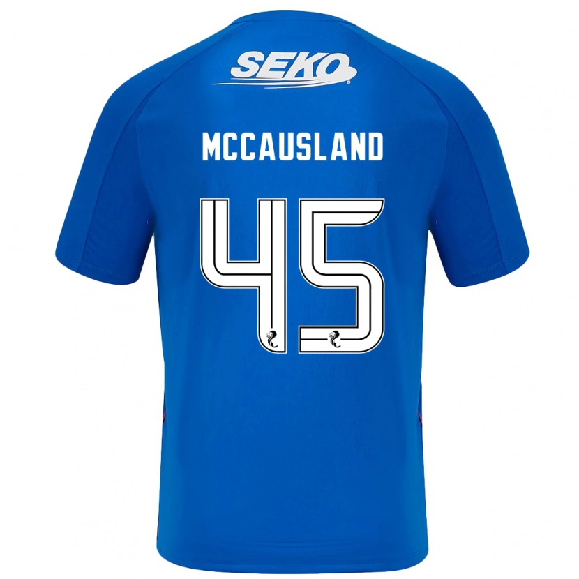Danxen Mænd Ross Mccausland #45 Mørkeblå Hjemmebane Spillertrøjer 2024/25 Trøje T-Shirt