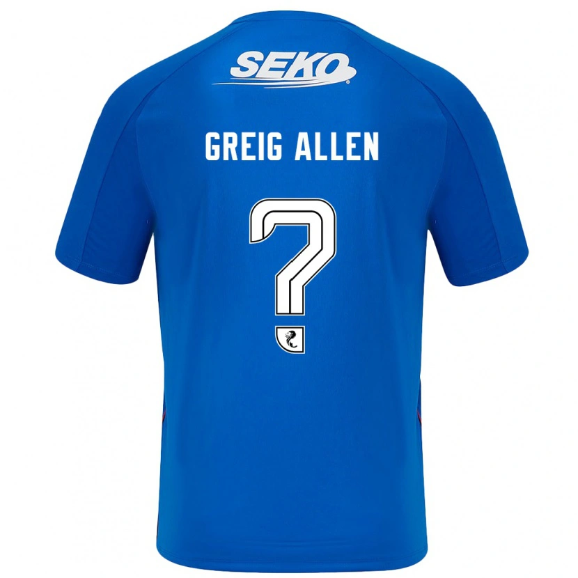 Danxen Mænd Greig Allen #0 Mørkeblå Hjemmebane Spillertrøjer 2024/25 Trøje T-Shirt