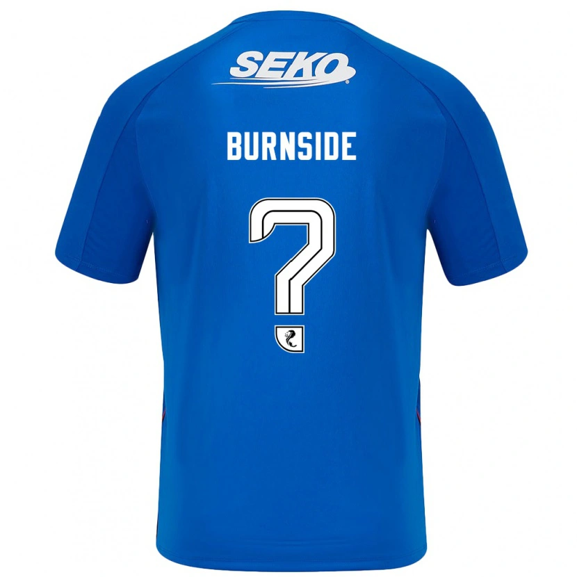 Danxen Mænd Callum Burnside #0 Mørkeblå Hjemmebane Spillertrøjer 2024/25 Trøje T-Shirt