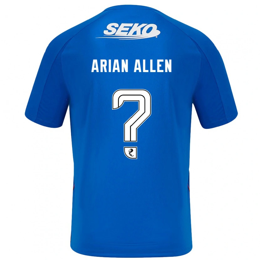 Danxen Mænd Arian Allen #0 Mørkeblå Hjemmebane Spillertrøjer 2024/25 Trøje T-Shirt