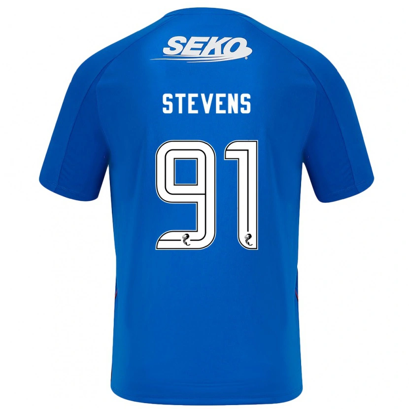 Danxen Mænd Archie Stevens #91 Mørkeblå Hjemmebane Spillertrøjer 2024/25 Trøje T-Shirt