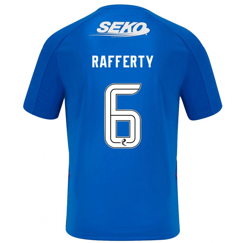 Danxen Mænd Laura Rafferty #6 Mørkeblå Hjemmebane Spillertrøjer 2024/25 Trøje T-Shirt