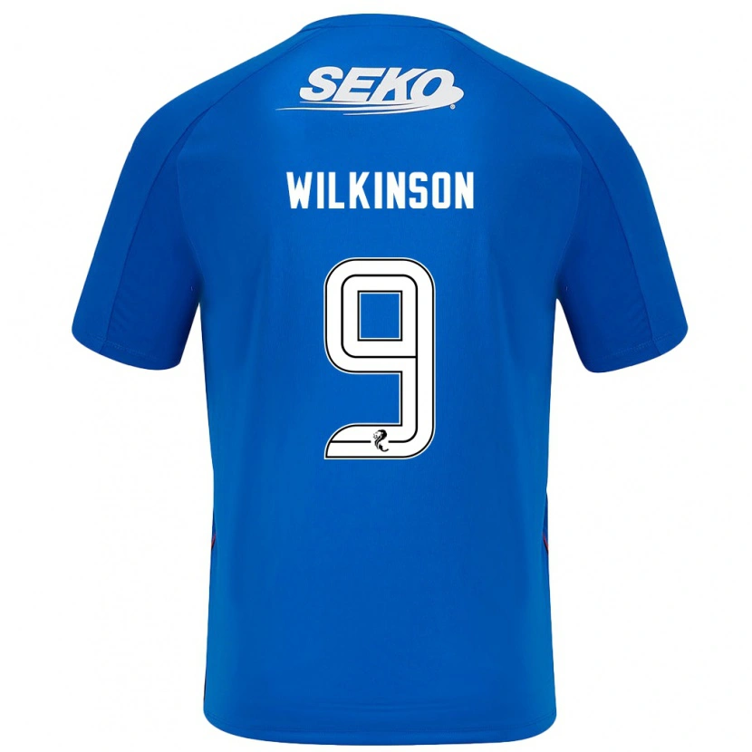 Danxen Mænd Katie Wilkinson #9 Mørkeblå Hjemmebane Spillertrøjer 2024/25 Trøje T-Shirt