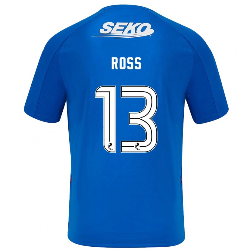 Danxen Mænd Jane Ross #13 Mørkeblå Hjemmebane Spillertrøjer 2024/25 Trøje T-Shirt
