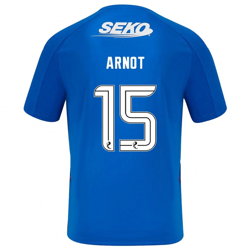 Danxen Mænd Lizzie Arnot #15 Mørkeblå Hjemmebane Spillertrøjer 2024/25 Trøje T-Shirt