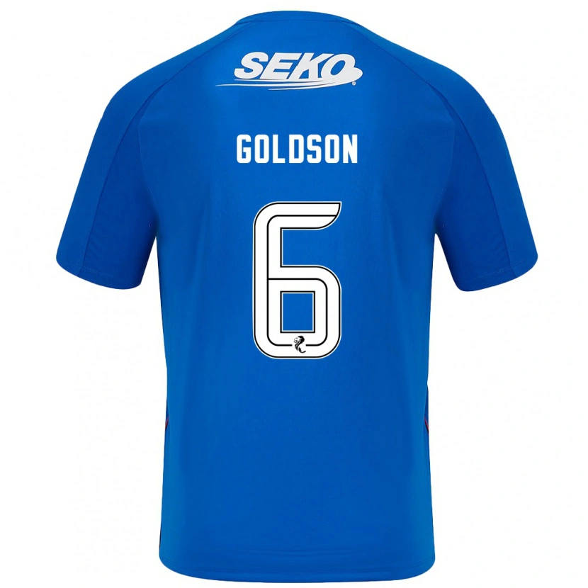Danxen Mænd Connor Goldson #6 Mørkeblå Hjemmebane Spillertrøjer 2024/25 Trøje T-Shirt