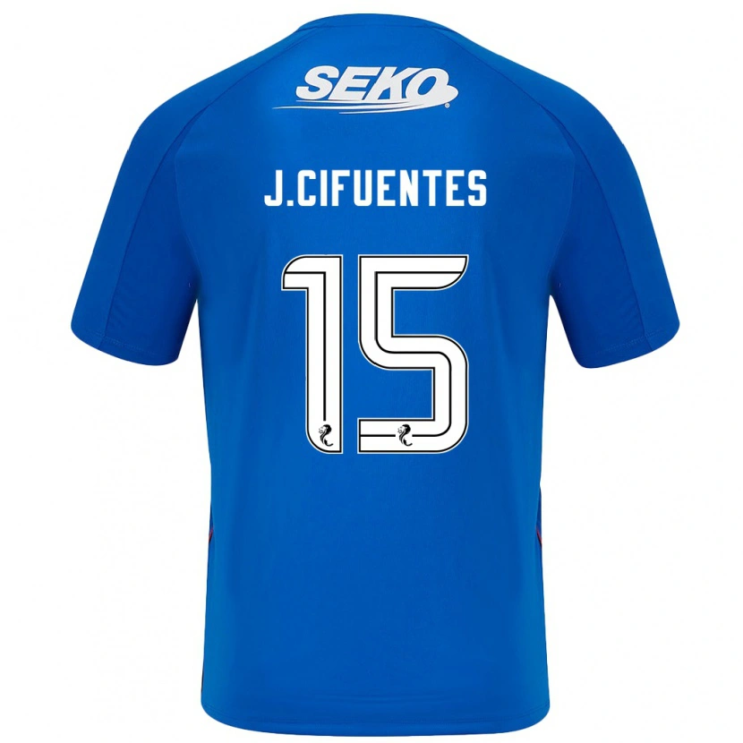 Danxen Mænd José Cifuentes #15 Mørkeblå Hjemmebane Spillertrøjer 2024/25 Trøje T-Shirt