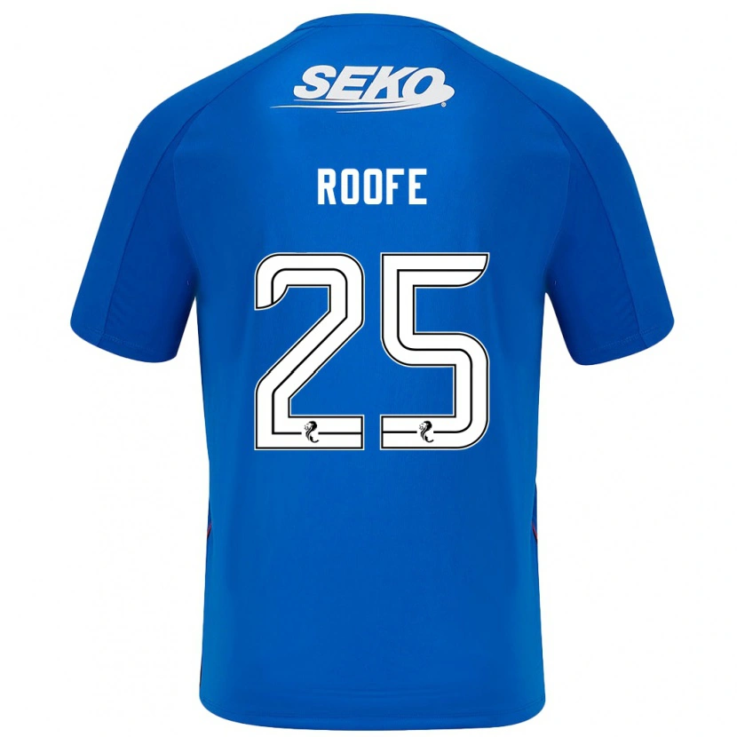 Danxen Mænd Kemar Roofe #25 Mørkeblå Hjemmebane Spillertrøjer 2024/25 Trøje T-Shirt
