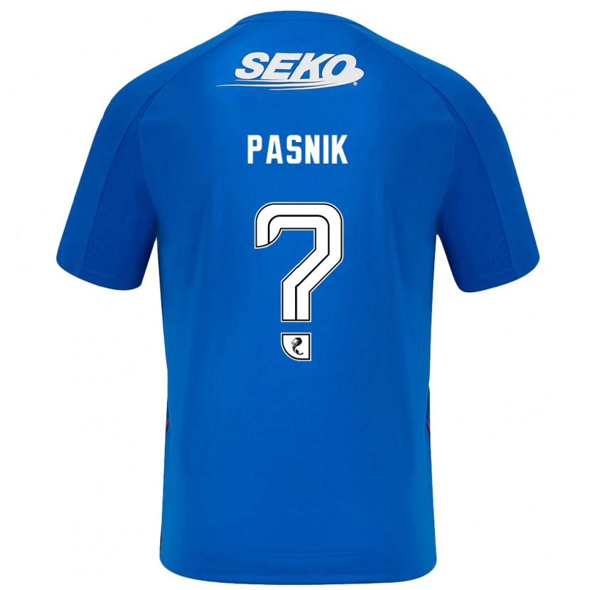 Danxen Mænd Tyler Pasnik #0 Mørkeblå Hjemmebane Spillertrøjer 2024/25 Trøje T-Shirt