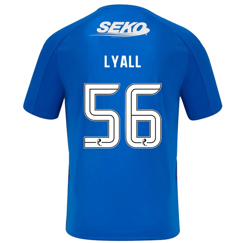 Danxen Mænd Arron Lyall #56 Mørkeblå Hjemmebane Spillertrøjer 2024/25 Trøje T-Shirt