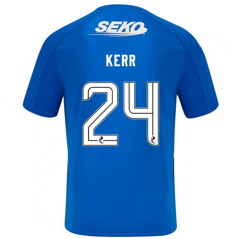 Danxen Mænd Samantha Mary Kerr #24 Mørkeblå Hjemmebane Spillertrøjer 2024/25 Trøje T-Shirt
