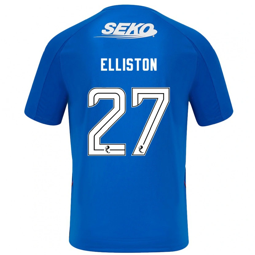 Danxen Mænd Maddie Elliston #27 Mørkeblå Hjemmebane Spillertrøjer 2024/25 Trøje T-Shirt