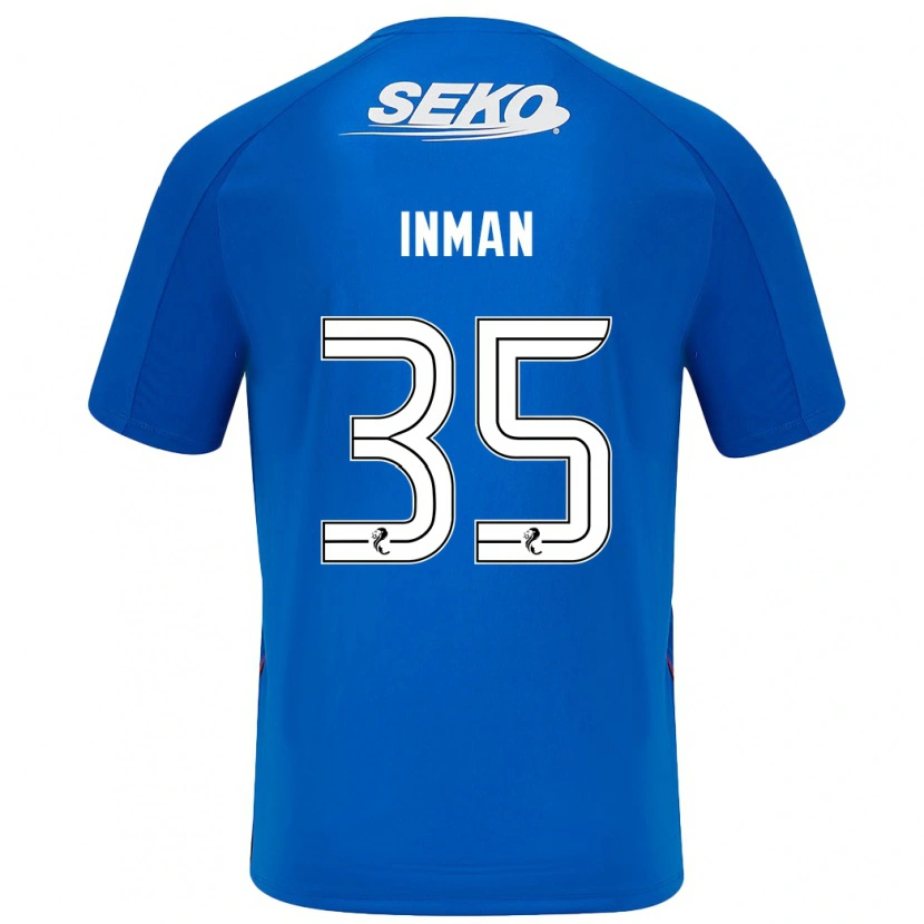 Danxen Mænd Lucy Inman #35 Mørkeblå Hjemmebane Spillertrøjer 2024/25 Trøje T-Shirt