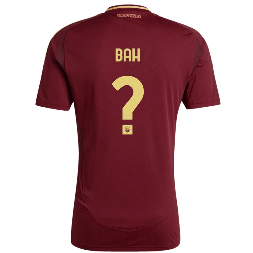 Danxen Mænd Muhammed Bah #0 Rød Brun Guld Hjemmebane Spillertrøjer 2024/25 Trøje T-Shirt