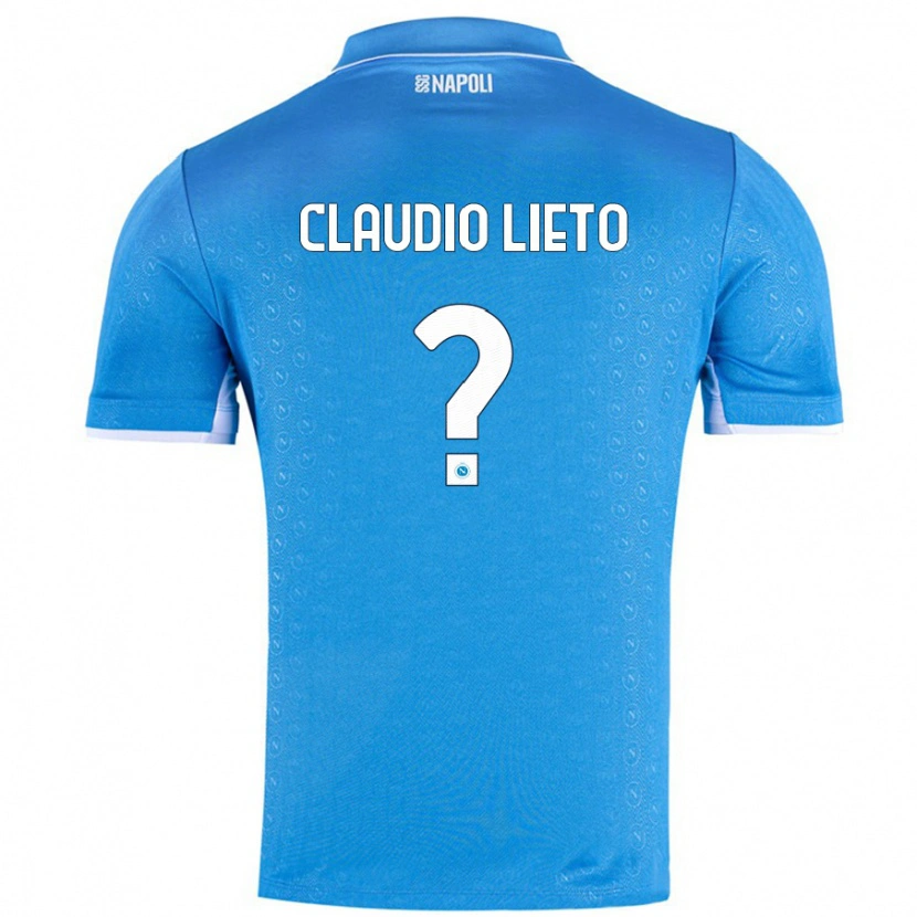 Danxen Mænd Claudio Lieto #0 Himmelblå Hjemmebane Spillertrøjer 2024/25 Trøje T-Shirt